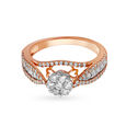Splendid 18 Karat White And Rose Gold And Diamond Statement Ring 2