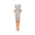 Splendid 18 Karat White And Rose Gold And Diamond Statement Ring 3