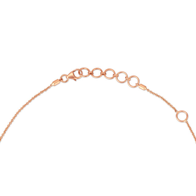 Sparkling Floral Diamond Pendant with Chain in White and Rose Gold,,hi-res 3