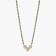 Connected Circles Diamond Mangalsutra in Yellow and White Gold 2