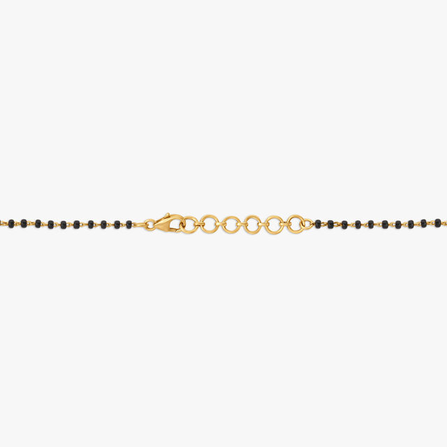 Connected Circles Diamond Mangalsutra in Yellow and White Gold 3