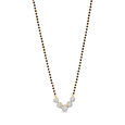 Charming Circular Diamond Mangalsutra in Yellow and White Gold 2