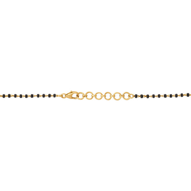 Charming Circular Diamond Mangalsutra in Yellow and White Gold 3