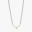 Charming Floral Diamond Mangalsutra,,hi-res 2