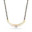 Captivating Floral Diamond Mangalsutra 