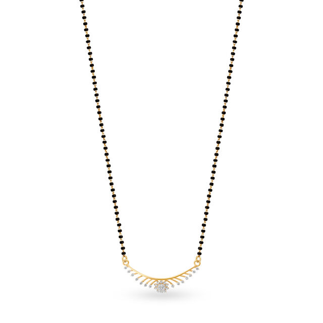 Captivating Floral Diamond Mangalsutra 2