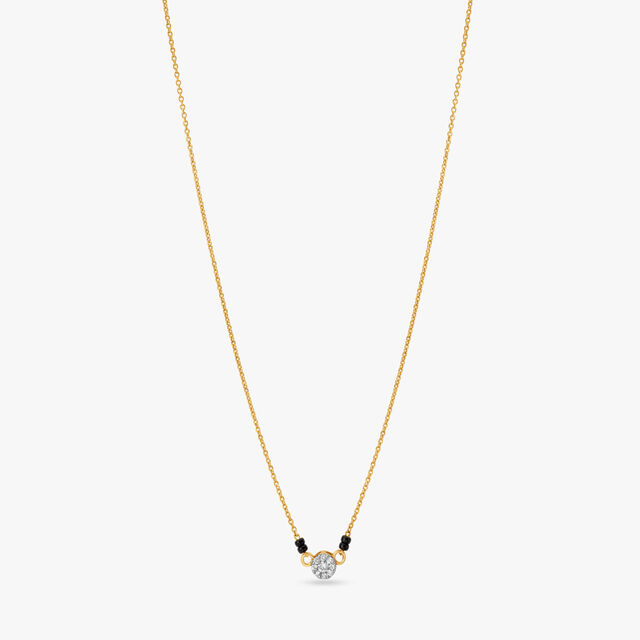 Minimalist Delight Diamond Mangalsutra,,hi-res 2