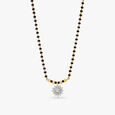 Sole Flower Diamond Mangalsutra 