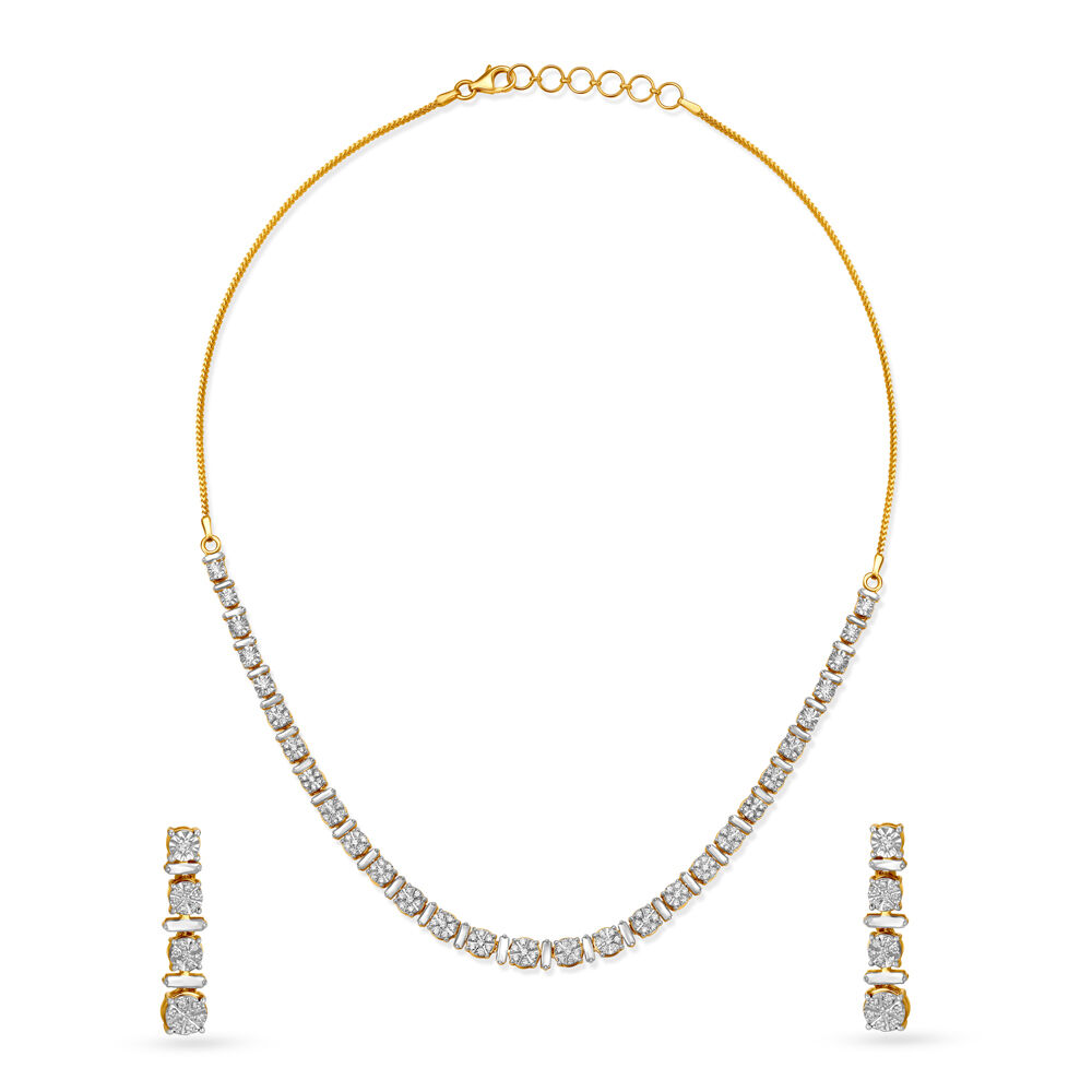Tanishq diamond viciar necklace price list