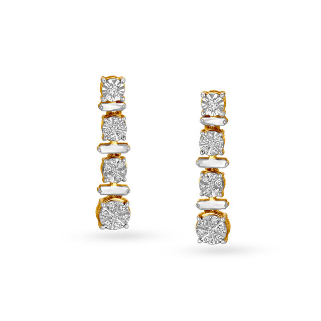 Splendid Dual Tone Diamond Necklace Set,,hi-res 3
