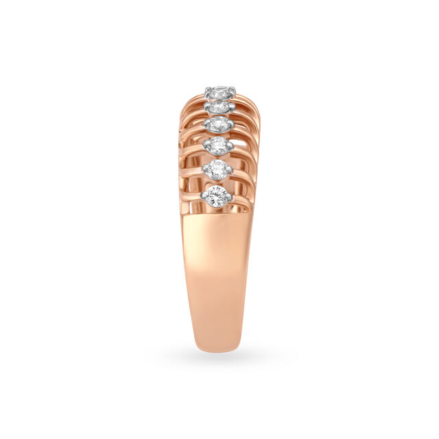 Surreal Multi Stone Rose Gold and Diamond Ring,,hi-res 3