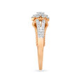 Majestic Floral Rose Gold and Diamond Ring 3