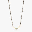 Dainty Floral Diamond Mangalsutra,,hi-res 2