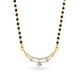 Flower and Stars Diamond Mangalsutra 