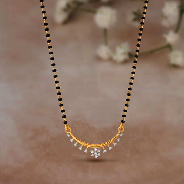 Flower and Vine Diamond Mangalsutra 