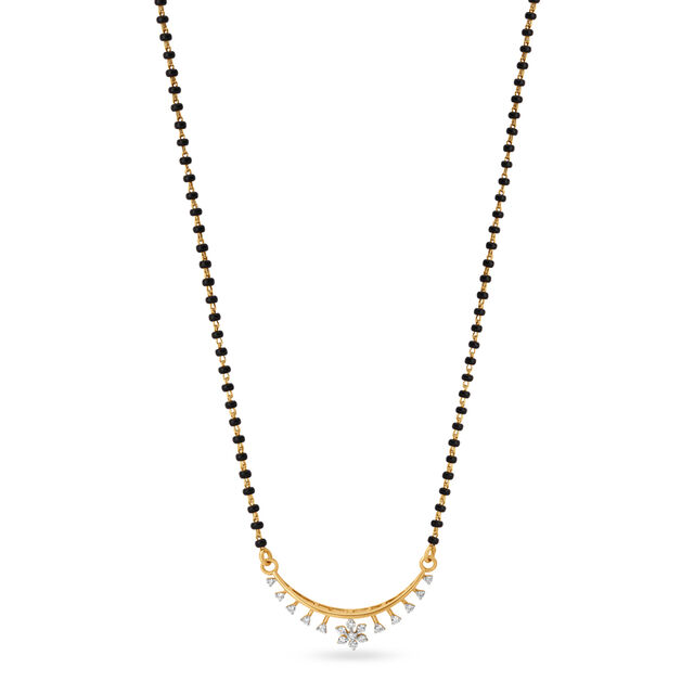 Flower and Vine Diamond Mangalsutra 3