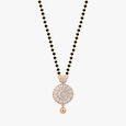 Striking Diamond Mangalsutra in Yellow and Rose Gold,,hi-res 