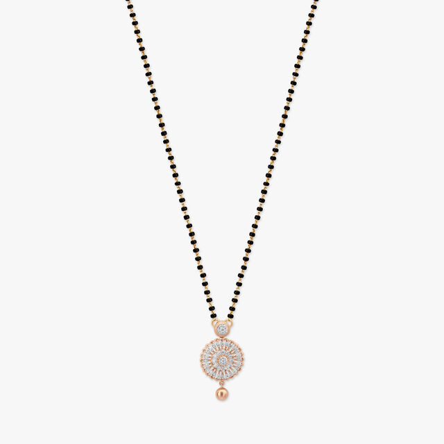Striking Diamond Mangalsutra in Yellow and Rose Gold,,hi-res 2