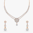 Dazzling Elegance Diamond Necklace Set 