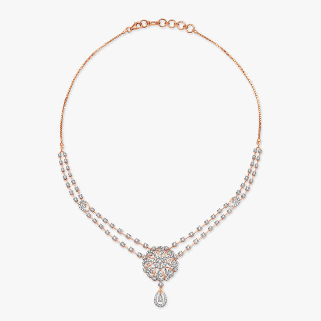 Dazzling Elegance Diamond Necklace Set 2