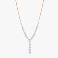 Radiant Diamond Leaf Necklace Set 2