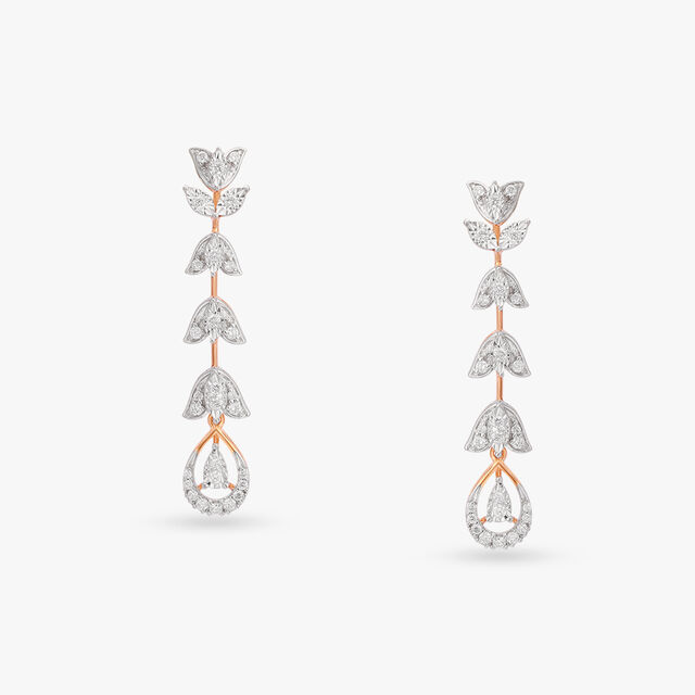 Radiant Diamond Leaf Necklace Set 4