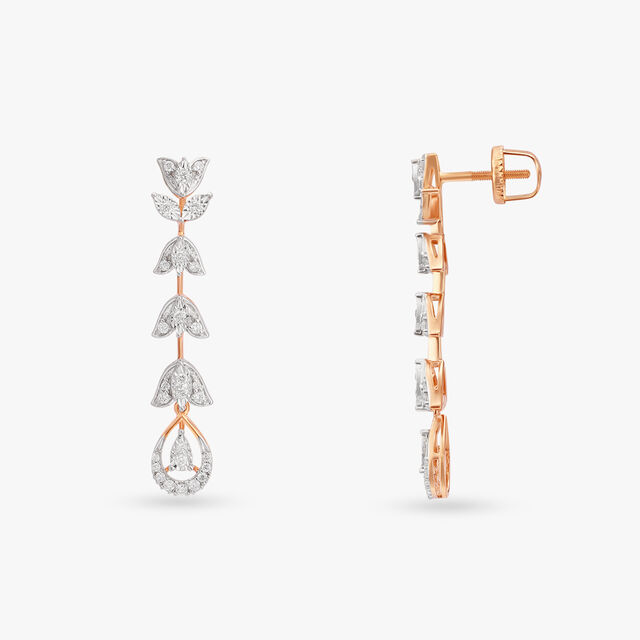 Radiant Diamond Leaf Necklace Set 5