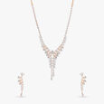 Leafy Splendour Diamond Necklace Set 
