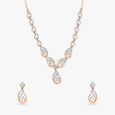 Dewdrop Delight Diamond Necklace Set 