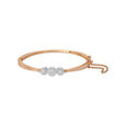 Diamond Studded Gold Bangle 