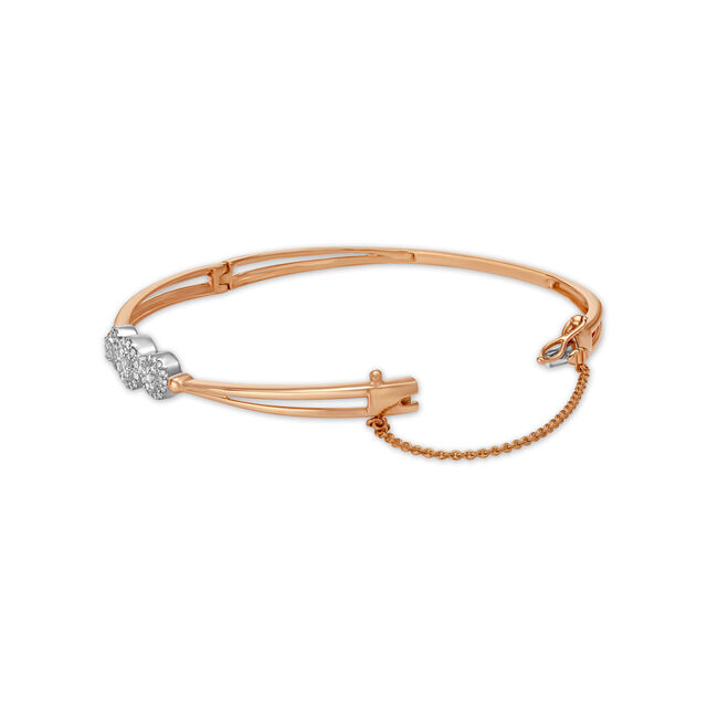 Diamond Studded Gold Bangle 2