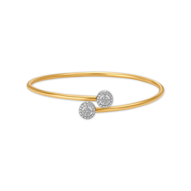 Classic Circlet Gold and Diamond Bangle 