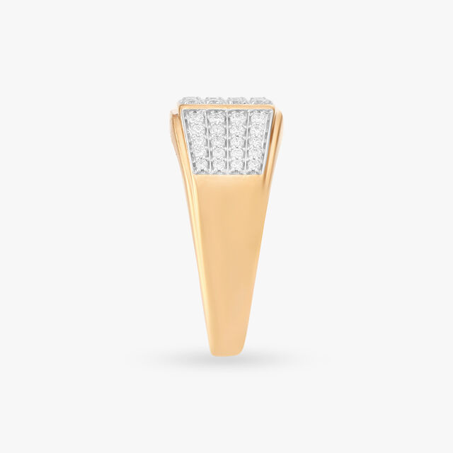 Architectural Matrix Diamond Finger Ring 3