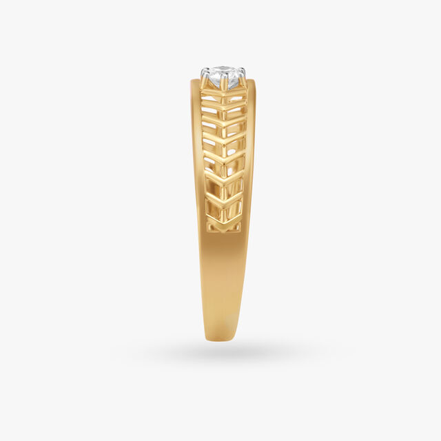Charismatic Carved Diamond Finger Ring For Men 3