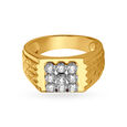 Glamorous Nine Stone Diamond Finger Ring For Men 2