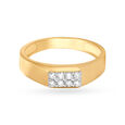 Stunning Sleek Gold and Diamond Finger Ring for men 2