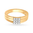 Bold Gold and Diamond Finger Ring for Men 2