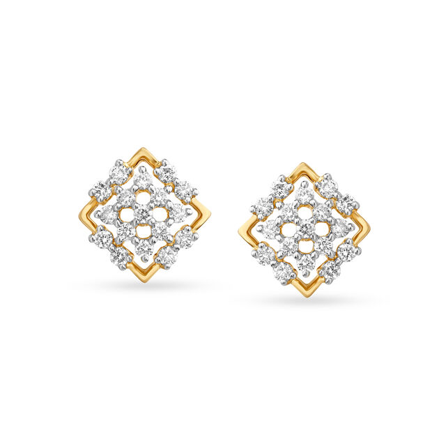 Striking Diamond Stud Earrings 2