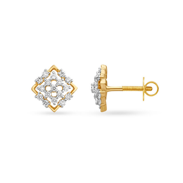 Striking Diamond Stud Earrings 4