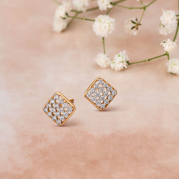 Enigmatic Diamond Stud Earrings