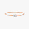 Sleek Rose Gold Studded Bracelet 2
