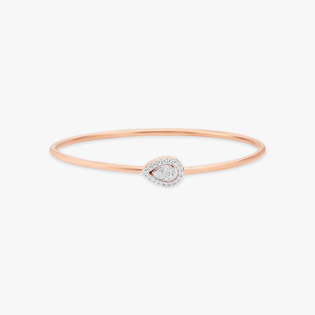 Sleek Rose Gold Studded Bracelet 2
