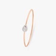 Sleek Rose Gold Studded Bracelet 3