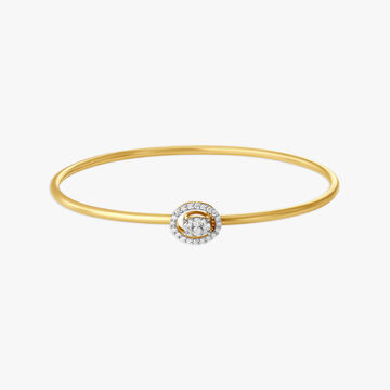 Dainty Diamond Bangle