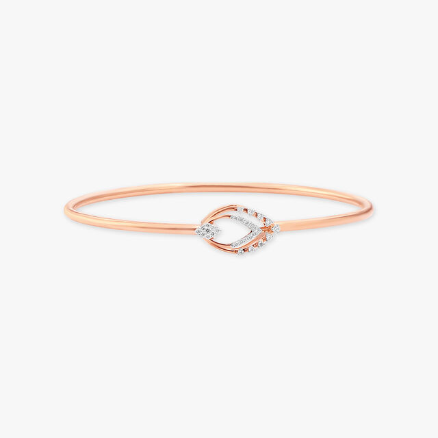 Sleek Enchanting Diamond Bangle 