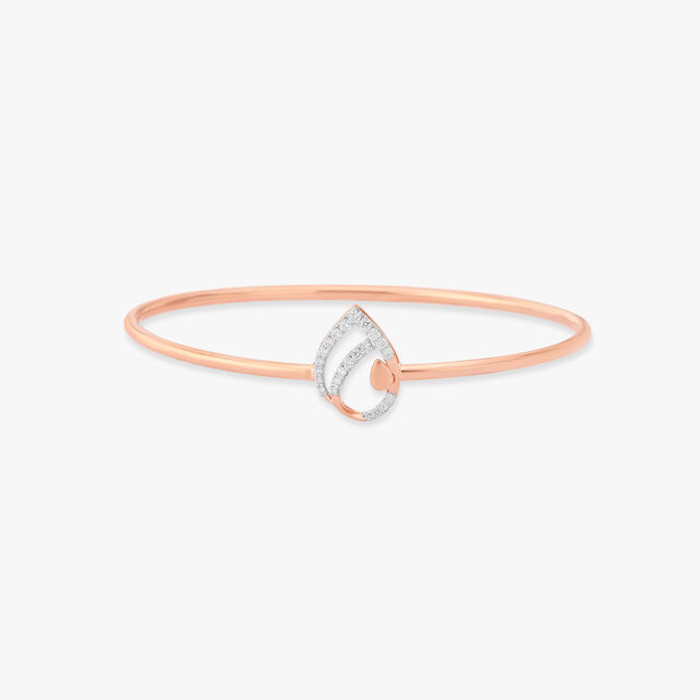 Teardrop Diamond Bangle 