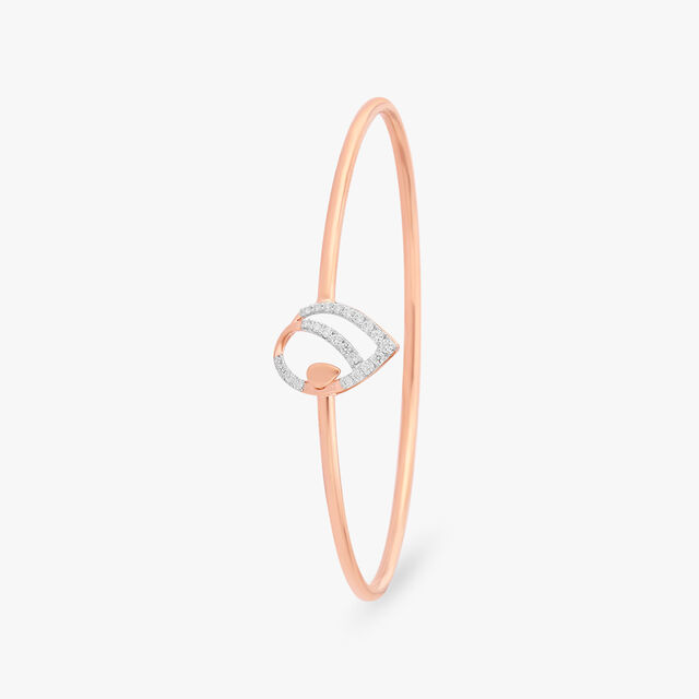 Teardrop Diamond Bangle 2