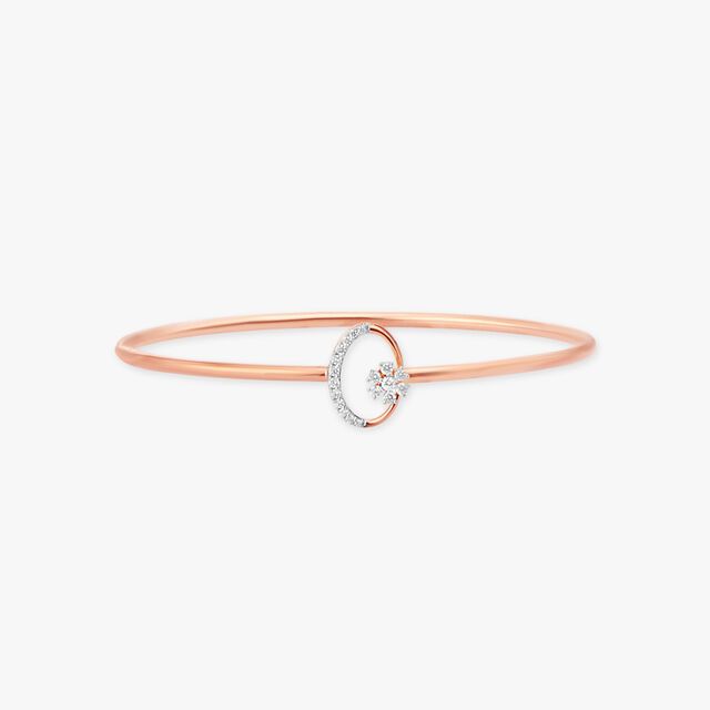 Exquisite Sparkling Diamond Bangle 