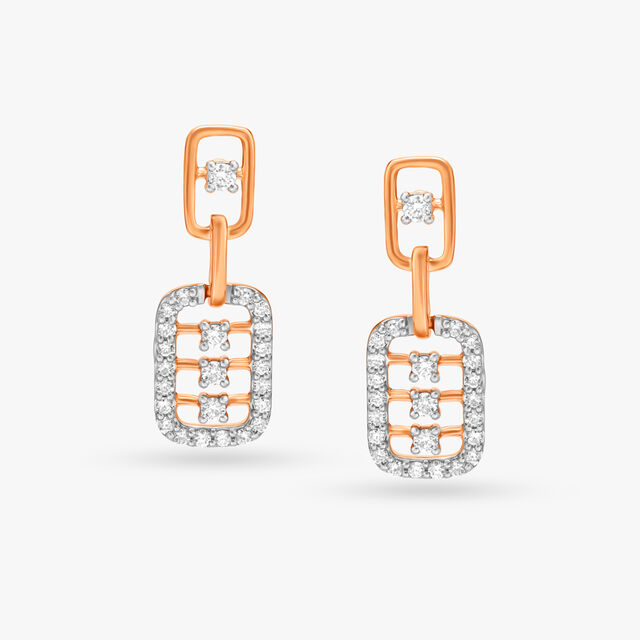 Dainty Diamond Drop Earrings,,hi-res 