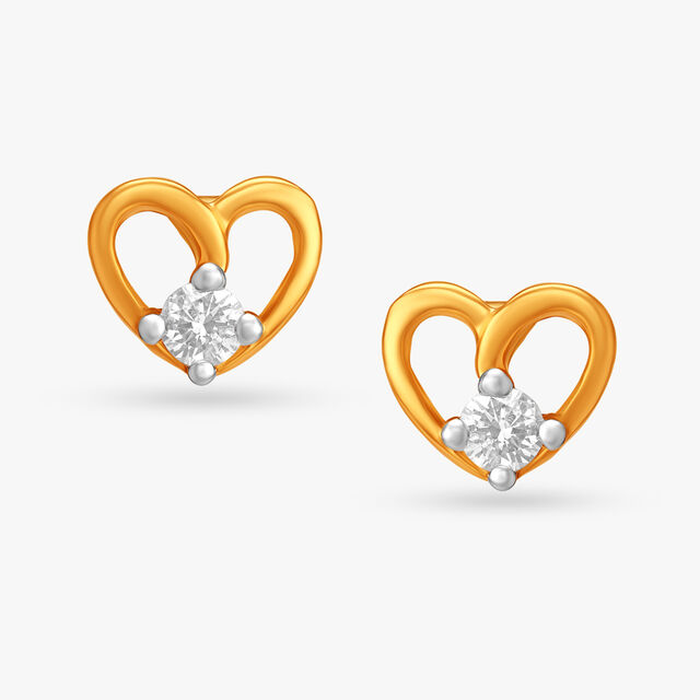 Evergreen Love Diamond Stud Earrings,,hi-res 